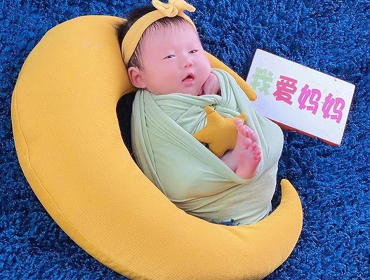 【满月照】第一次摆pose,还有一堆大饽饽